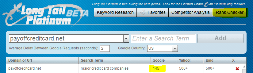 Long Tail Pro Rank Checker for PayOffCreditCard - Dumb Passive Income Long Tail Pro Rank Checker for PayOffCreditCard - Dumb Passive Income